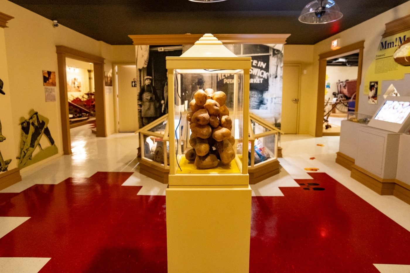 Canadian Potato Museum interior displays