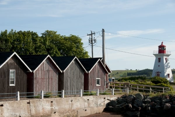 fishing cabins at Victoria by the Sea