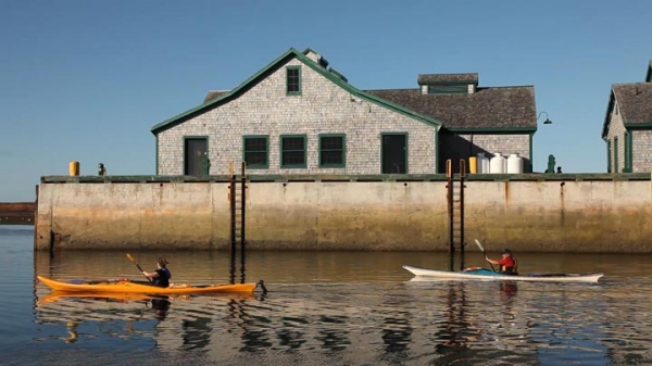Exterior view of wharf at Victoria-by-the-Sea
