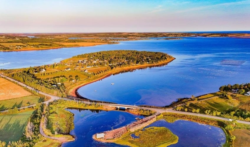 Aerial view of Bayview