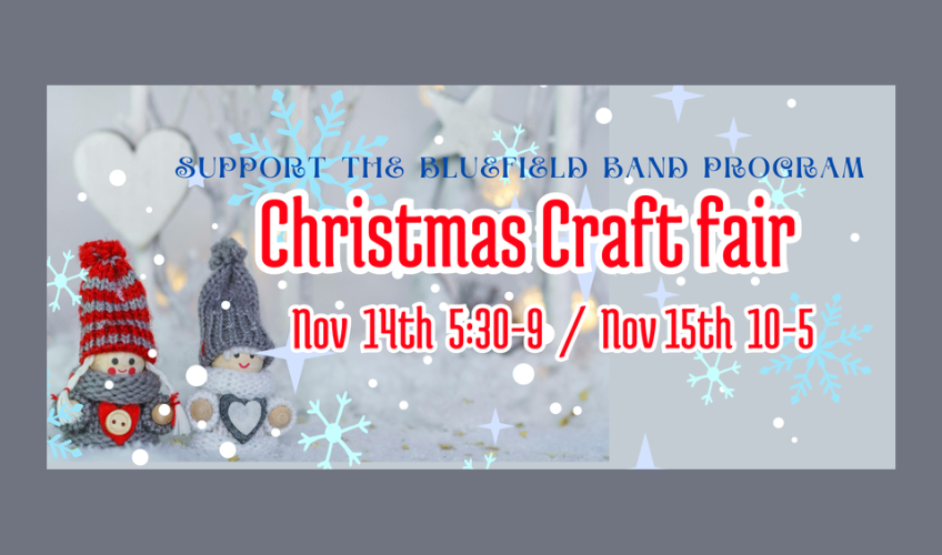 Bluefield Band Christmas Craft Fair Bluefield Band Christmas Craft Fair