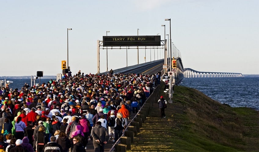 Terry Fox Run on Confederation Bridge