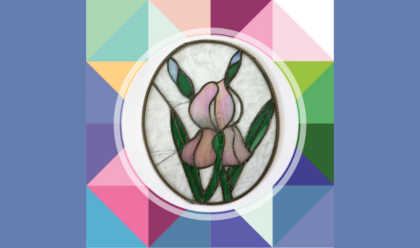 Stained Glass with Flowers - Aug 5
