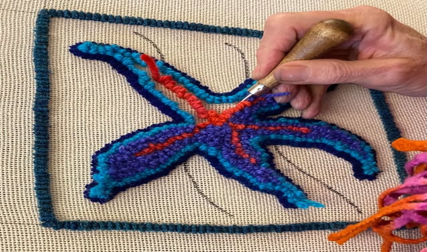 Beginner Rug Hooking Course: Funky Starfish Beginner Rug Hooking Course: Funky Starfish