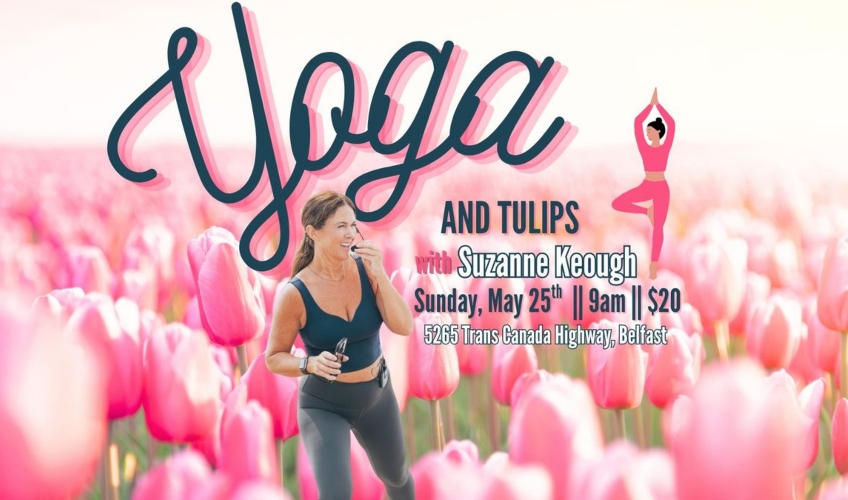 Yoga and Tulips Yoga and Tulips
