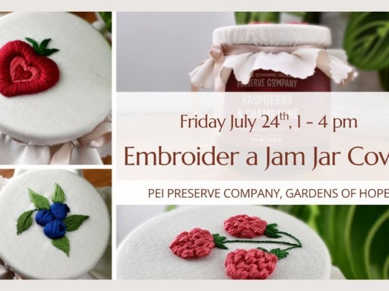 Jam Jar Embroidery Class - July 24