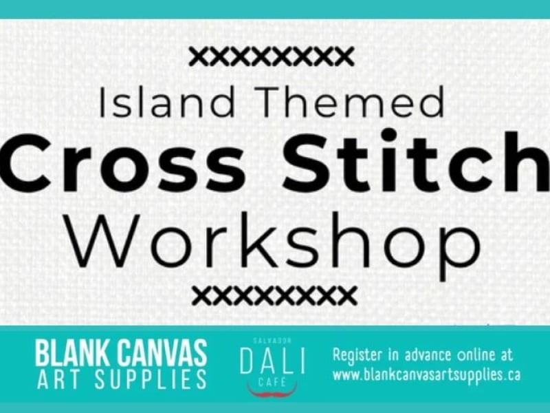 Island-Themed Cross Stitch Workshop - August 23