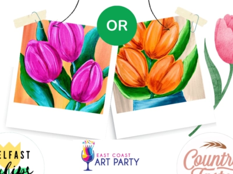 Painting Tulips with East Coast Art Party