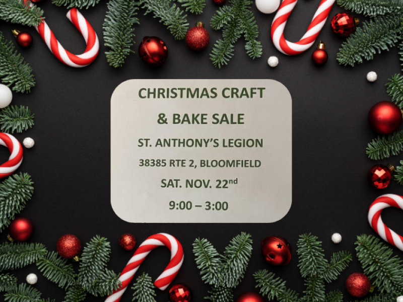 Christmas Craft and Bake Sale