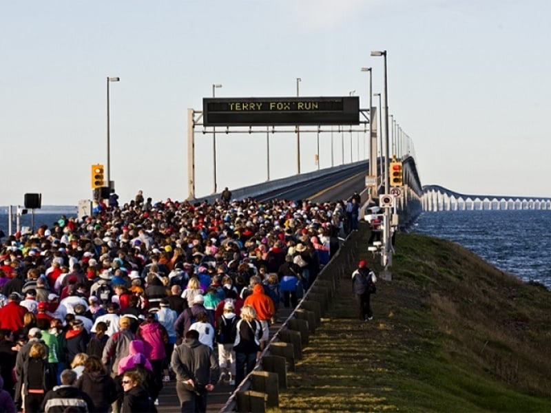Terry Fox Run on Confederation Bridge