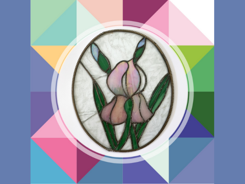 Stained Glass with Flowers