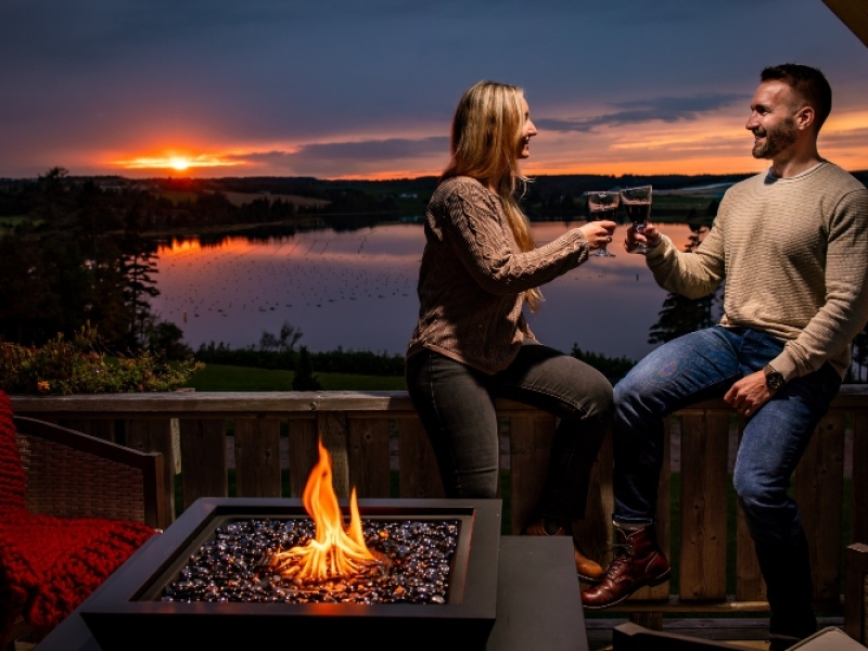 Fireside Escape with Coastal Views