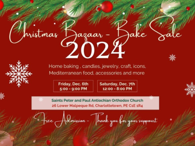 Christmas Bazaar: Bake Sale