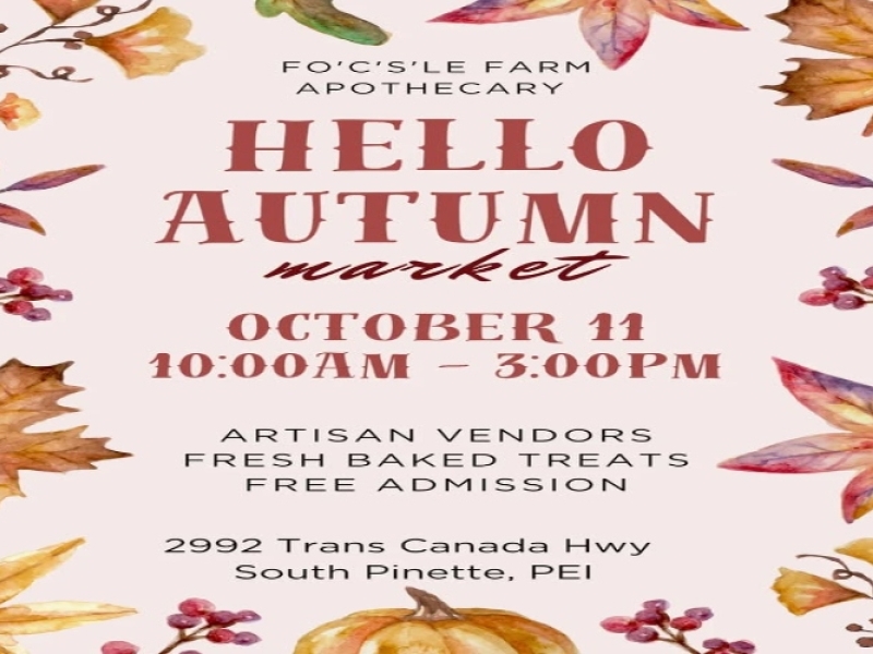 Hello Autumn Pop Up Market