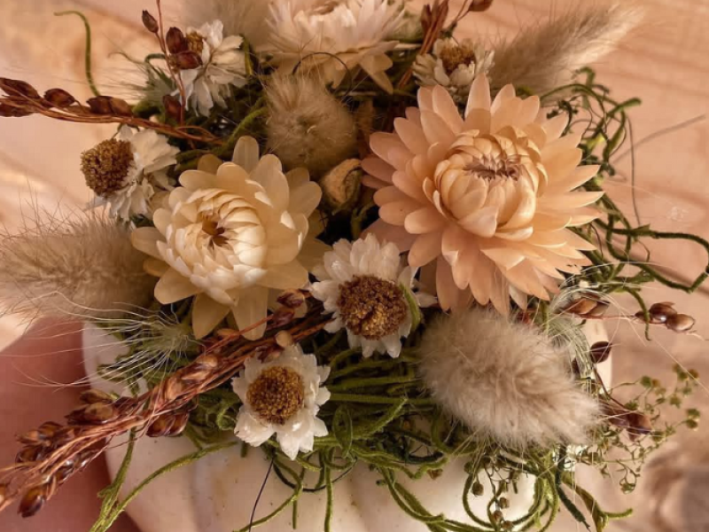 Dried Floral Pumpkin Centerpiece Workshop