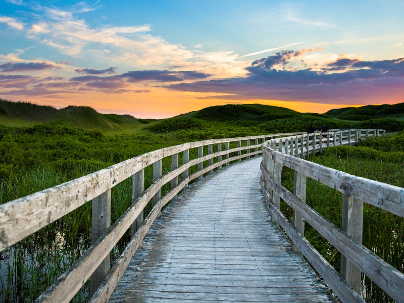 Greenwich Boardwalk Sunset