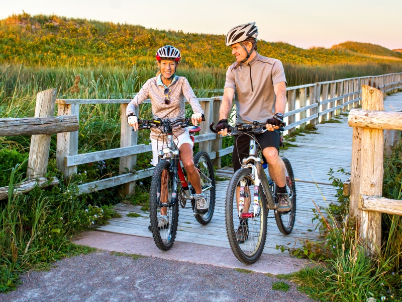 Cavendish Dunelands Trail, Bikers