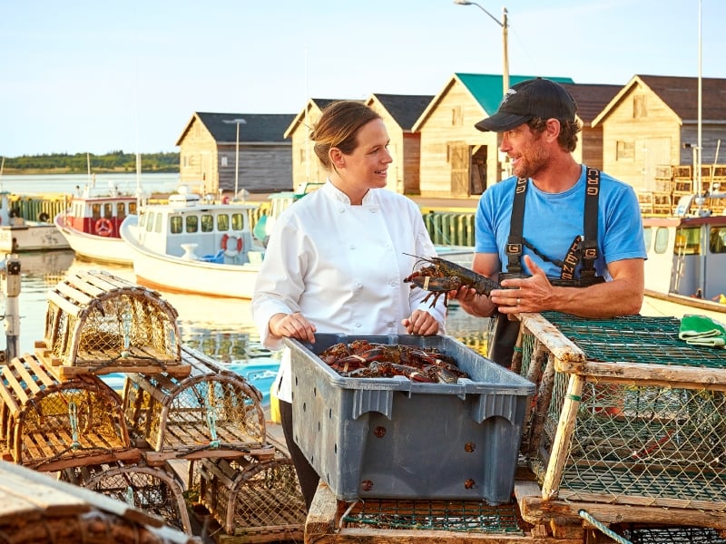Red Head Fisherman, Chef, lobster traps
