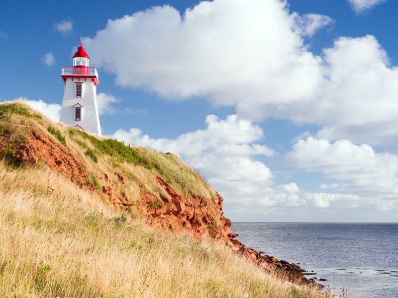 Souris Lighthouse, beach, sky