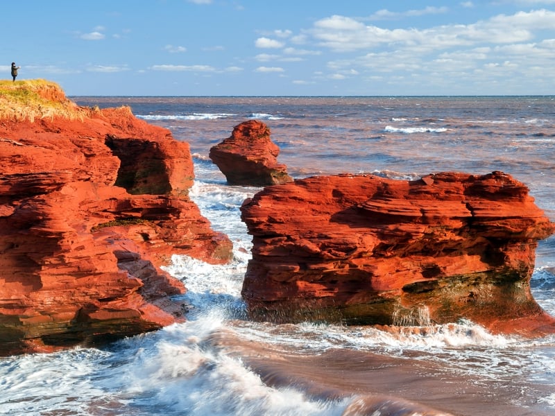 Kildare Capes, ocean, waves, rocks