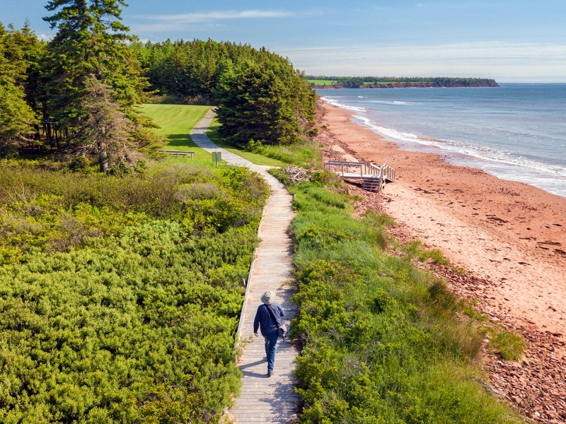 Sally's Beach, provincial park, beach, walking path