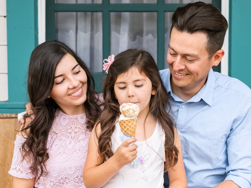 Avonley Village, family, ice-cream Avonley Village, family, ice-cream