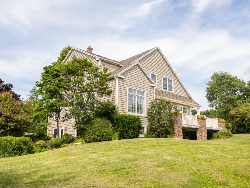 Beautiful large home surrounded by trees and green grass at 1 park lane , stratford