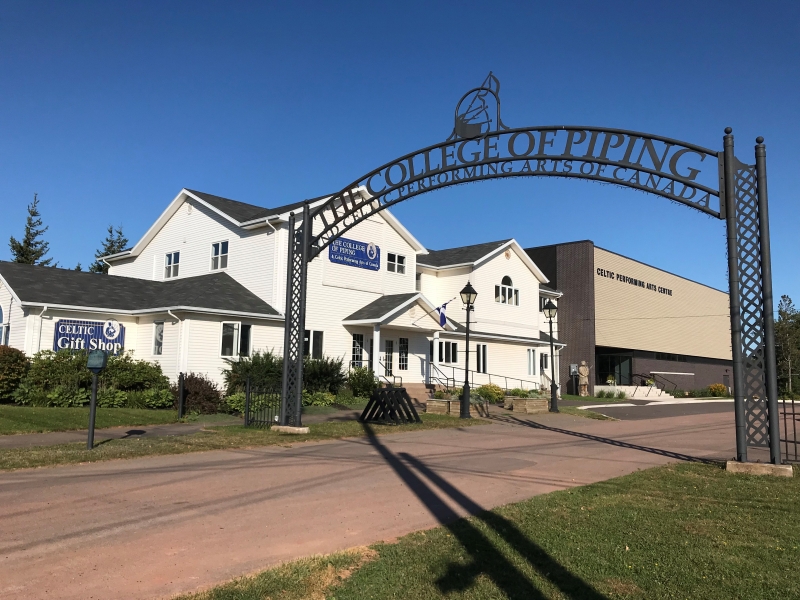 Exterior photo of the College of Piping & Celtic Performing Arts