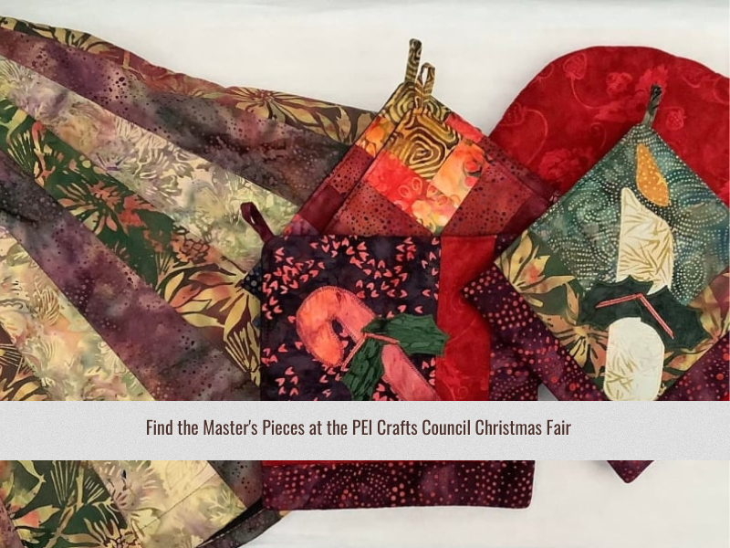 Selection of sewn artwork by the Master's Pieces, PEI