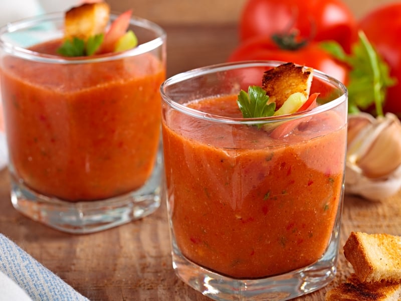 Lobster and Yellow Tomato Gazpacho