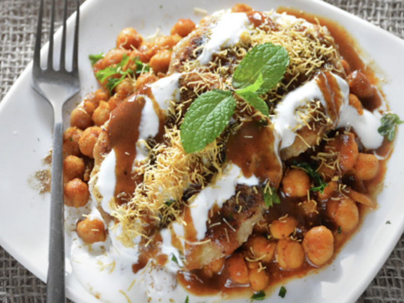 Plate of Chana masala