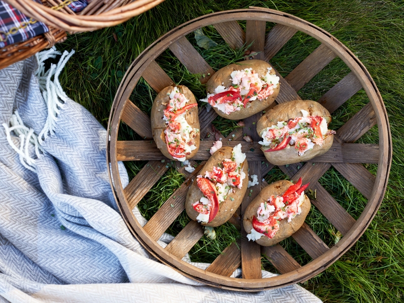 Lobster Stuffed Spuds