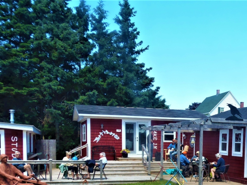 Exterior view of Maroon Pig Sweet Shop and Studio, Georgetown, PEI