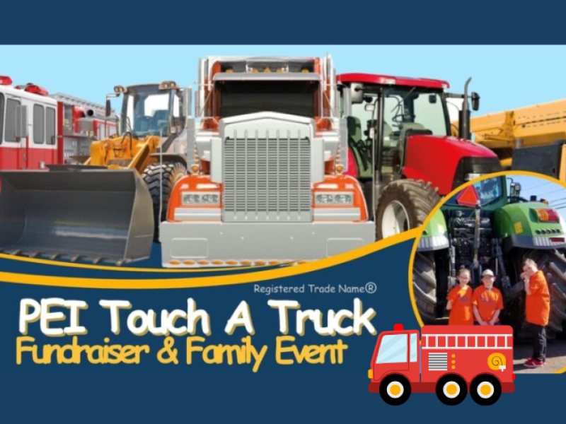 Stock images of transfer trucks, tractors, cement trucks, etc. PEI Touch a Truck