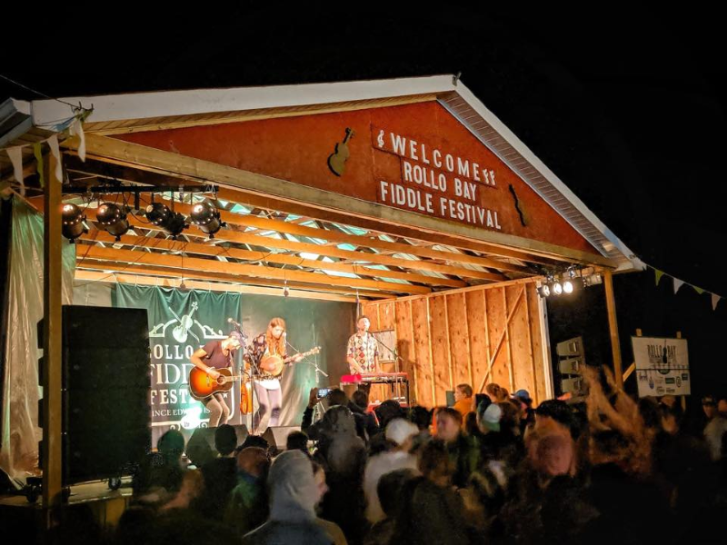 Image of main stage at Rollo Bay Fiddle Festival