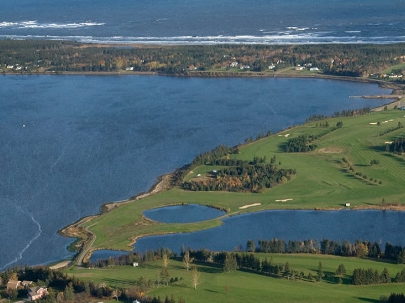 Aerial view of Stanhope Golf Course