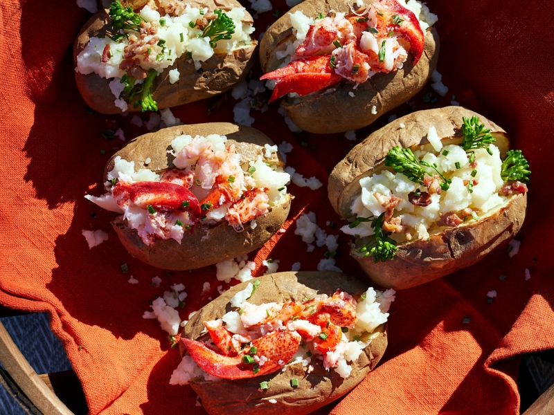 Stuffed Baked PEI Potatoes