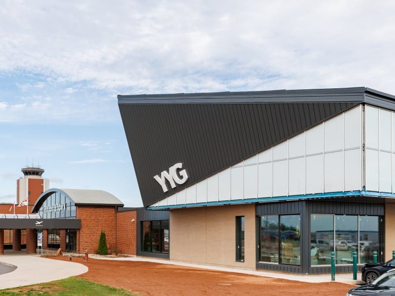 Exterior shot of YYG terminal