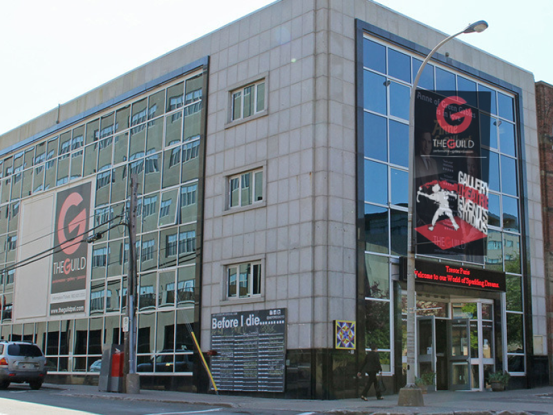 Exterior photo of The Guild building
