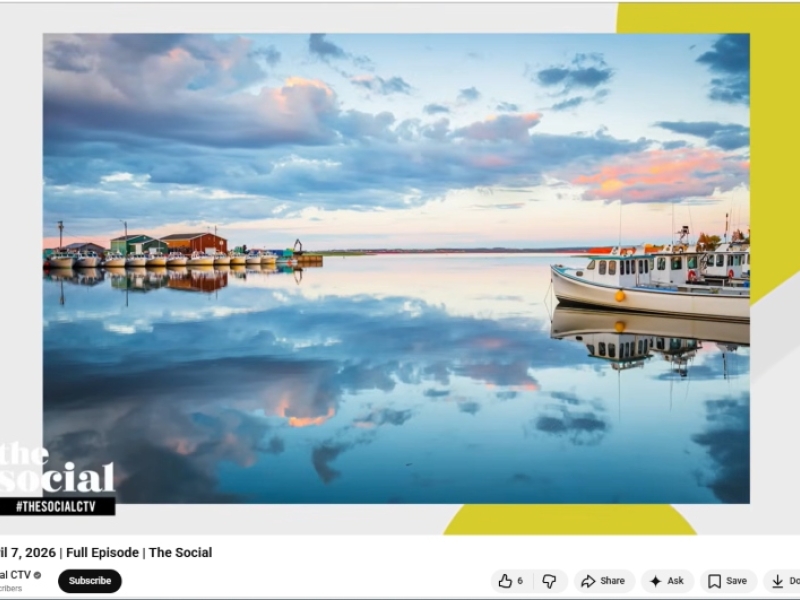 Screenshot of the Social tv segment from YouTube