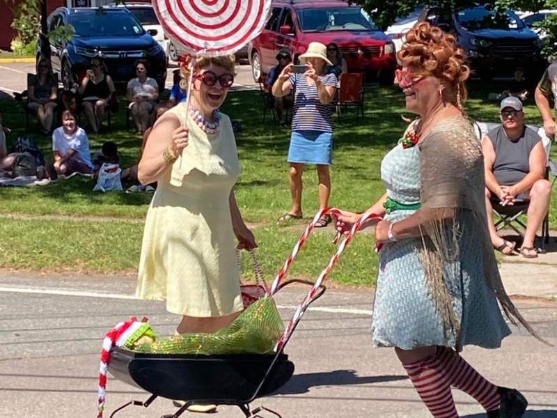 Two participants dressed in WHOVILLE costume at Tyne Valley Parade
