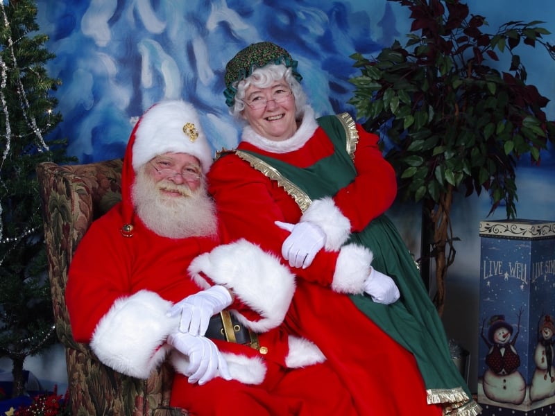 Mike and Virginia Pytlik of Souris dressed as Mr. and Mrs Claus