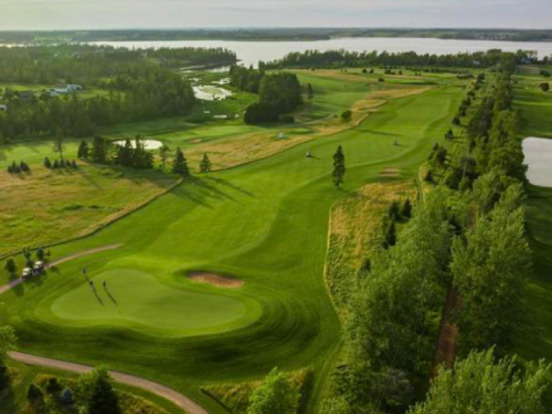 Countryview Golf Club, PEI Aerial of fairways at Countryview Golf Club