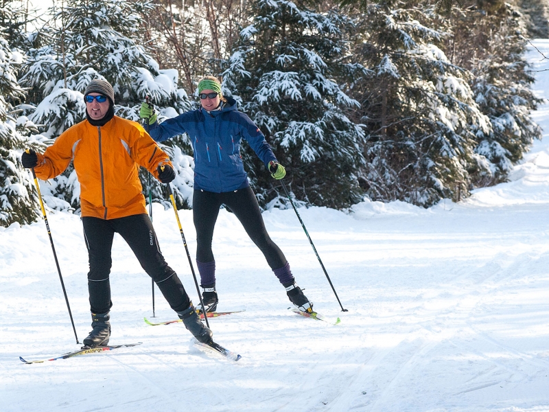 Skiing at Mark Arendz Provincial Ski Park at Brookvale