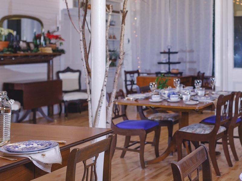 View of dining room of Old General Catering House