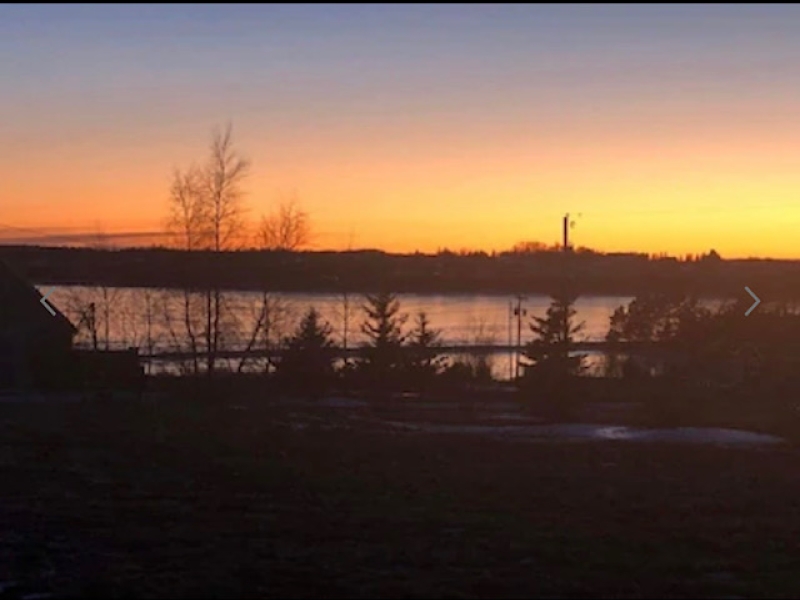 outside view at sunset