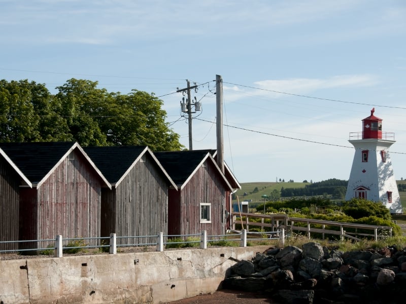 fishing cabins at Victoria by the Sea