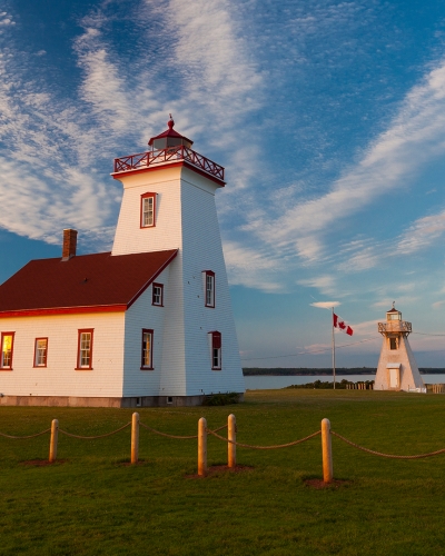 Cycling Lighthouse, sky, clouds