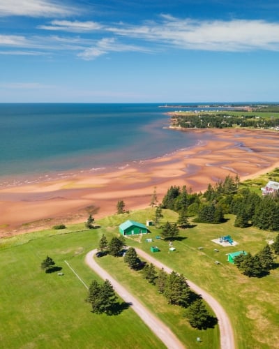 Aerial view of Chelton Chelton Provincial Park