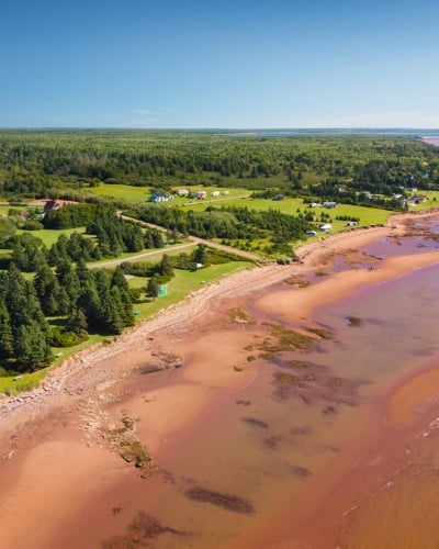 Aerial view of Union Corner Provincial Park